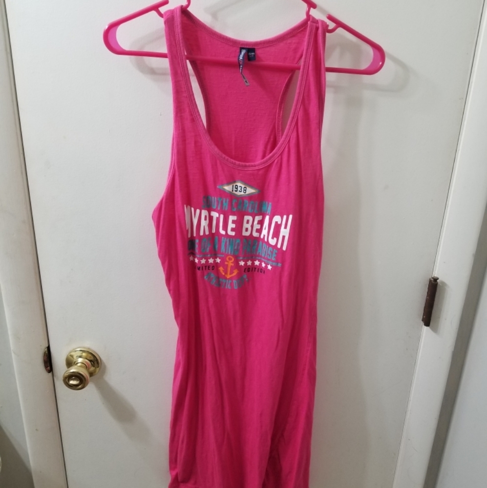Pink Myrtle Beach Tank Top